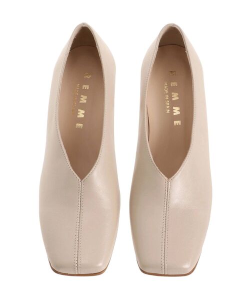 LAGUNAMOON（ラグナムーン）の「【REMME】カッティングパンプス（パンプス・レディース・アイボリー/キャメル・SMALL/MEDIUM）」の9枚目の写真