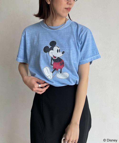 GOOD ROCK SPEED(グッドロックスピード)の「【GOOD ROCK SPEED】MICKEY Tシャツ(Tシャツ/カットソー・レディース・ブルー・FREE)」の1枚目の写真