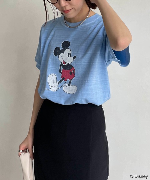 GOOD ROCK SPEED(グッドロックスピード)の「【GOOD ROCK SPEED】MICKEY Tシャツ(Tシャツ/カットソー・レディース・ブルー・FREE)」の13枚目の写真