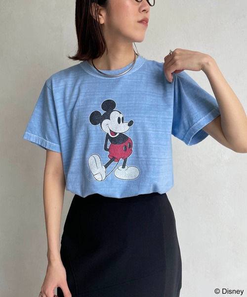 GOOD ROCK SPEED(グッドロックスピード)の「【GOOD ROCK SPEED】MICKEY Tシャツ(Tシャツ/カットソー・レディース・ブルー・FREE)」の15枚目の写真
