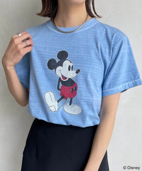 GOOD ROCK SPEED(グッドロックスピード)の「【GOOD ROCK SPEED】MICKEY Tシャツ(Tシャツ/カットソー・レディース・ブルー・FREE)」の17枚目の写真
