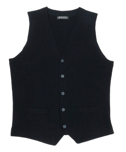 TOKYO SHIRTS（トウキョウシャツ）の「ハーフミラノ ニットジレ（ベスト・メンズ・スカイブルー/ネイビー・L/XL/LL/M）」の10枚目の写真