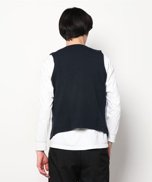 TOKYO SHIRTS（トウキョウシャツ）の「ハーフミラノ ニットジレ（ベスト・メンズ・スカイブルー/ネイビー・L/XL/LL/M）」の14枚目の写真