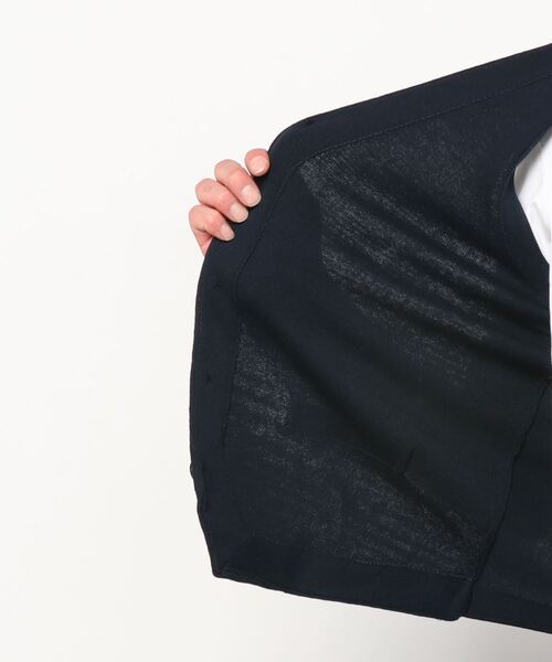 TOKYO SHIRTS（トウキョウシャツ）の「ハーフミラノ ニットジレ（ベスト・メンズ・スカイブルー/ネイビー・L/XL/LL/M）」の15枚目の写真