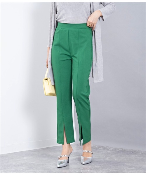 LATINA（ラティーナ）の「フロントスリットストレートパンツ（その他パンツ・レディース・ブラック/レッド/グリーン・FREE）」の3枚目の写真