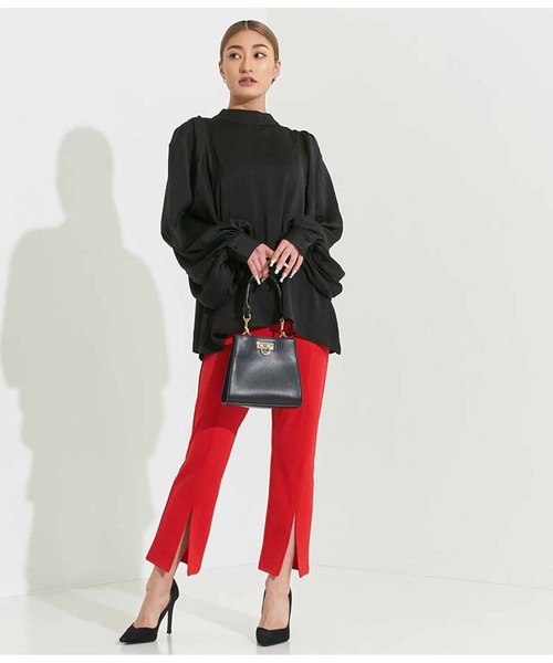 LATINA（ラティーナ）の「フロントスリットストレートパンツ（その他パンツ・レディース・ブラック/レッド/グリーン・FREE）」の13枚目の写真