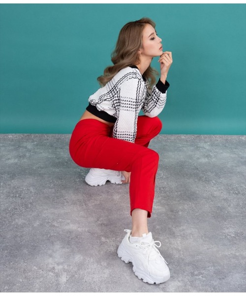 LATINA（ラティーナ）の「フロントスリットストレートパンツ（その他パンツ・レディース・ブラック/レッド/グリーン・FREE）」の15枚目の写真