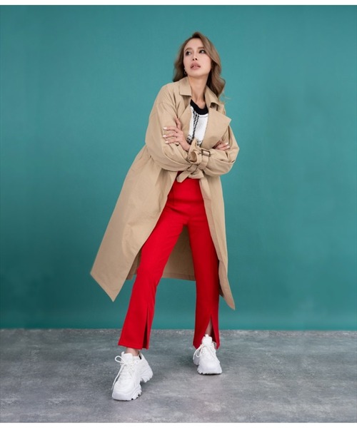 LATINA（ラティーナ）の「フロントスリットストレートパンツ（その他パンツ・レディース・ブラック/レッド/グリーン・FREE）」の17枚目の写真