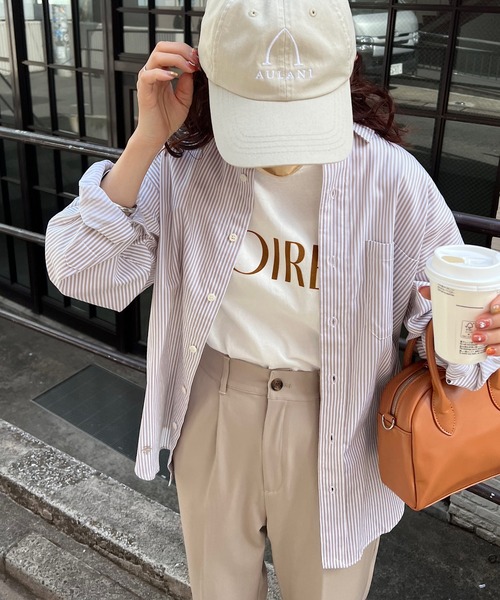 DISCOAT（ディスコート）の「【新色追加！/ZOZO限定】フロッキープリントTシャツ（Tシャツ/カットソー・レディース・ホワイト/オフホワイト/チャコールグレー/ライトグレー・FREE）」の6枚目の写真