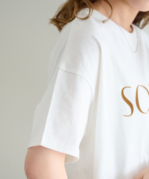 スコットクラブ　A:new フロッキープリントロゴTシャツ フロッキープリント Tシャツ（98-61TK39-205）｜コムサイズム