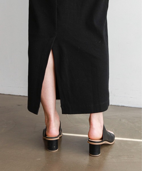 feepur（フェピュール）の「Iラインリブキャミワンピース（ワンピース・レディース・ブラック/モカ/杢グレー・MEDIUM）」の6枚目の写真