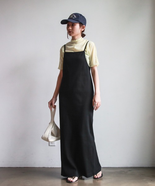 feepur（フェピュール）の「Iラインリブキャミワンピース（ワンピース・レディース・ブラック/モカ/杢グレー・MEDIUM）」の16枚目の写真