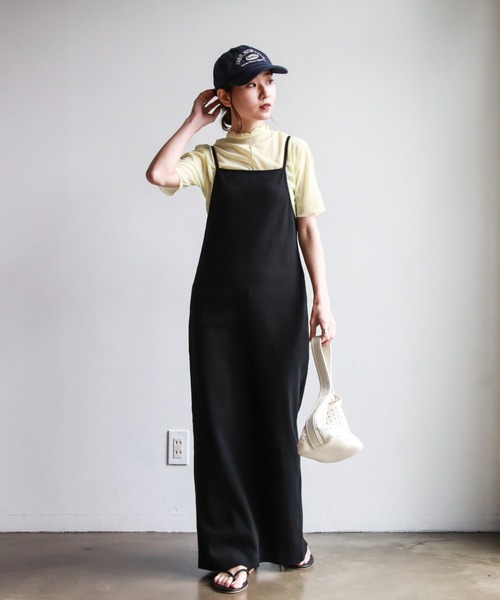 feepur（フェピュール）の「Iラインリブキャミワンピース（ワンピース・レディース・ブラック/モカ/杢グレー・MEDIUM）」の15枚目の写真