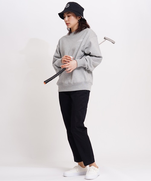 GIORDANO（ジョルダーノ）の「[ GIORDANO ] サークルロゴ 12.7オンス ヘヴィーウェイトクルーネックスウェット (ユニセックス）（スウェット・レディース・ブラック/杢グレー・LARGE/MEDIUM/X-LARGE/SMALL）」の7枚目の写真