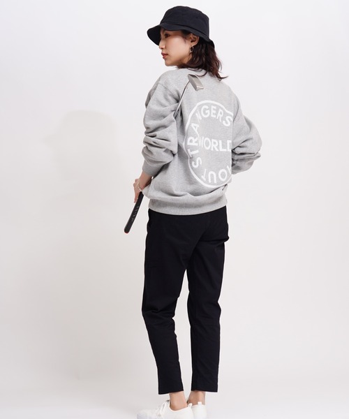 GIORDANO（ジョルダーノ）の「[ GIORDANO ] サークルロゴ 12.7オンス ヘヴィーウェイトクルーネックスウェット (ユニセックス）（スウェット・レディース・ブラック/杢グレー・LARGE/MEDIUM/X-LARGE/SMALL）」の8枚目の写真