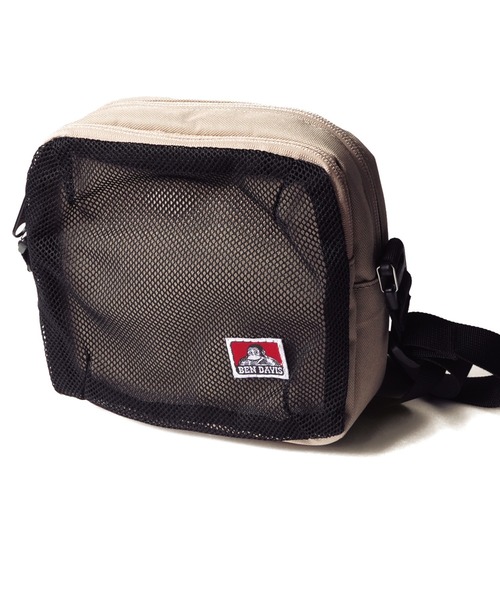 BEN DAVIS(ベンデイビス)の「《BEN DAVIS》MESH POCKET SHOULDER(ショルダーバッグ・メンズ・ブラック/ベージュ/ネイビー/ブラウン・FREE)」の4枚目の写真