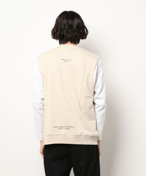 LUXE/R（ラグジュ）の「(RM)【ユニセックス】【LUXE/R】ノースリーブ スウェット プルオーバー（スウェット・メンズ・ホワイト/ベージュ/ブラック・X-LARGE/MEDIUM/LARGE）」の5枚目の写真