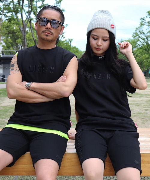 LUXE/R（ラグジュ）の「(RM)【ユニセックス】【LUXE/R】ノースリーブ スウェット プルオーバー（スウェット・メンズ・ホワイト/ベージュ/ブラック・X-LARGE/MEDIUM/LARGE）」の2枚目の写真