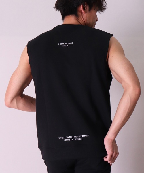 LUXE/R（ラグジュ）の「(RM)【ユニセックス】【LUXE/R】ノースリーブ スウェット プルオーバー（スウェット・メンズ・ホワイト/ベージュ/ブラック・X-LARGE/MEDIUM/LARGE）」の11枚目の写真