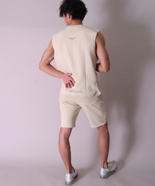 LUXE/R（ラグジュ）の「(RM)【ユニセックス】【LUXE/R】ノースリーブ スウェット プルオーバー（スウェット・メンズ・ホワイト/ベージュ/ブラック・X-LARGE/MEDIUM/LARGE）」の13枚目の写真