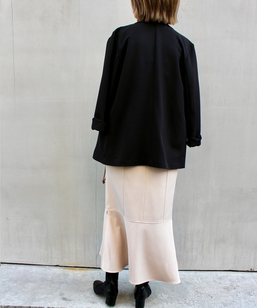 MLI'A（エムリア）の「スリットマーメイドキャミワンピース（ワンピース・レディース・ブラック/ライトベージュ/アイボリー/ライトブラウン/ネイビー・M）」の22枚目の写真