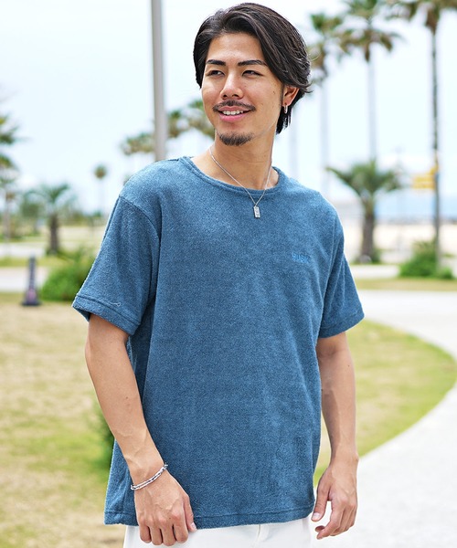 JOKER（ジョーカー）の「パイルBIG半袖Tシャツ ルーズシルエット オーバーサイズ メンズ（Tシャツ/カットソー・メンズ・ベージュ/ホワイト/ブラック/ブルー/グリーン/グレー・XL/M/L）」の22枚目の写真