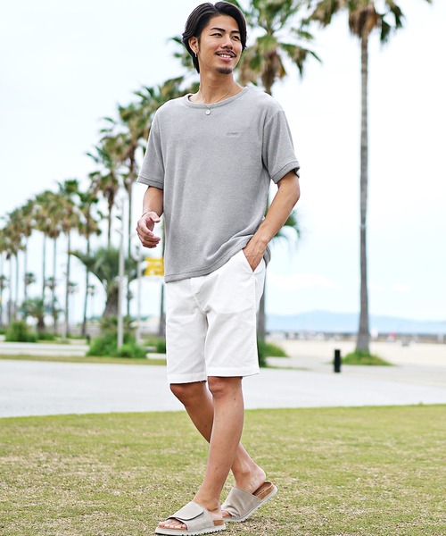 JOKER（ジョーカー）の「パイルBIG半袖Tシャツ ルーズシルエット オーバーサイズ メンズ（Tシャツ/カットソー・メンズ・ベージュ/ホワイト/ブラック/ブルー/グリーン/グレー・XL/M/L）」の14枚目の写真