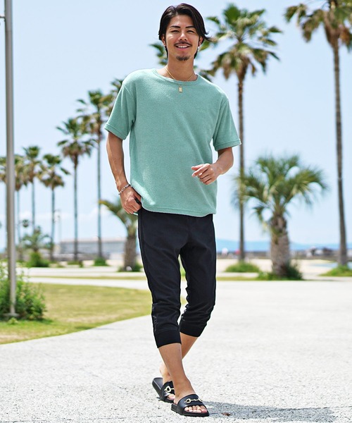 JOKER（ジョーカー）の「パイルBIG半袖Tシャツ ルーズシルエット オーバーサイズ メンズ（Tシャツ/カットソー・メンズ・ベージュ/ホワイト/ブラック/ブルー/グリーン/グレー・XL/M/L）」の18枚目の写真