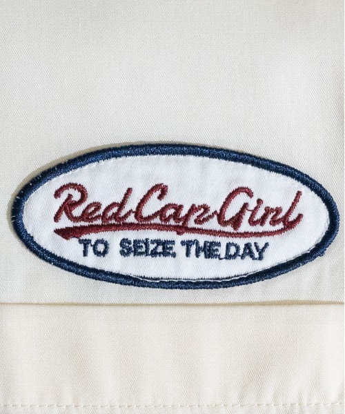 Red Cap Girl（レッドキャプガール）の「【a-r】〔Red Cap Girl/レッドキャップガール〕TCツイル ワッペン＆バックプリント”HEADPHONE GIRL"半袖シャツ（シャツ/ブラウス・メンズ・ブラック/マルチ/ホワイト/サックスブルー/グリーン・MEDIUM/LARGE）」の14枚目の写真