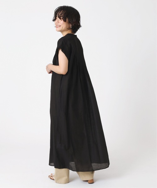 B.C STOCK（ベーセーストック）の「ボイルタックワンピース（ワンピース・レディース・ブラック/パープル/ピンク/グリーン・FREE）」の6枚目の写真