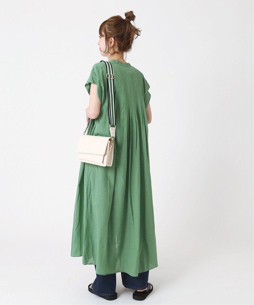 B.C STOCK（ベーセーストック）の「ボイルタックワンピース（ワンピース・レディース・ブラック/パープル/ピンク/グリーン・FREE）」の11枚目の写真