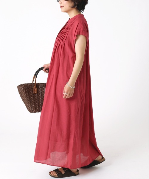 B.C STOCK（ベーセーストック）の「ボイルタックワンピース（ワンピース・レディース・ブラック/パープル/ピンク/グリーン・FREE）」の18枚目の写真