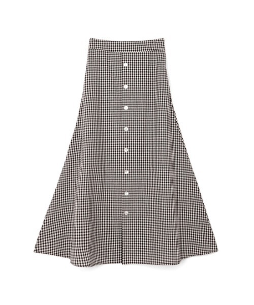 flower（フラワー）の「スプリンギーチェックスカート（スカート・レディース・ブラック/カーキ・FREE）」の19枚目の写真