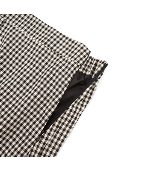 flower（フラワー）の「スプリンギーチェックスカート（スカート・レディース・ブラック/カーキ・FREE）」の14枚目の写真