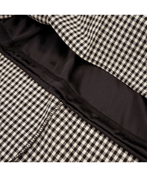 flower（フラワー）の「スプリンギーチェックスカート（スカート・レディース・ブラック/カーキ・FREE）」の12枚目の写真