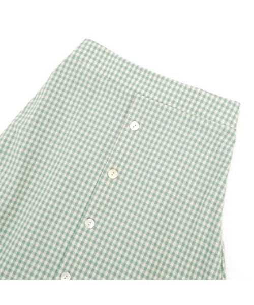 flower（フラワー）の「スプリンギーチェックスカート（スカート・レディース・ブラック/カーキ・FREE）」の10枚目の写真