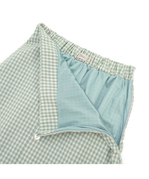 flower（フラワー）の「スプリンギーチェックスカート（スカート・レディース・ブラック/カーキ・FREE）」の9枚目の写真