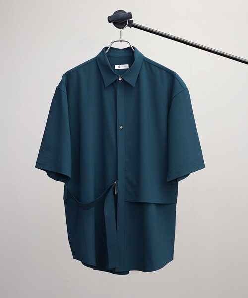 tk.TAKEO KIKUCHI(ティーケータケオキクチ)の「◆トロミツイルタイロッケン半袖シャツ(シャツ/ブラウス・メンズ・ベージュ/ブラック/ブルー・01/02/03)」の3枚目の写真