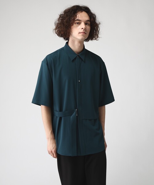 tk.TAKEO KIKUCHI(ティーケータケオキクチ)の「◆トロミツイルタイロッケン半袖シャツ(シャツ/ブラウス・メンズ・ベージュ/ブラック/ブルー・01/02/03)」の6枚目の写真