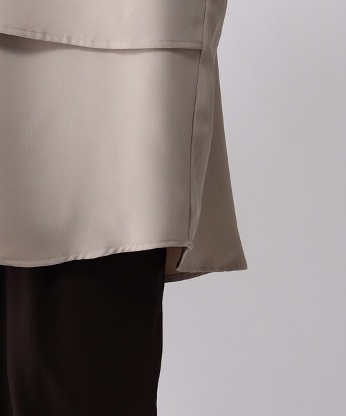 tk.TAKEO KIKUCHI(ティーケータケオキクチ)の「◆トロミツイルタイロッケン半袖シャツ(シャツ/ブラウス・メンズ・ベージュ/ブラック/ブルー・01/02/03)」の13枚目の写真