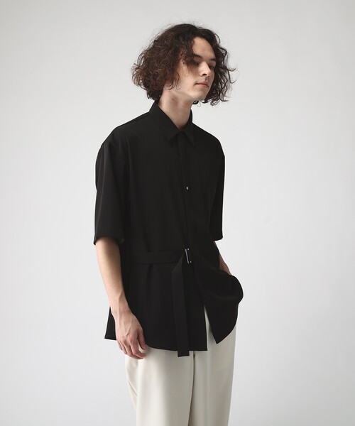 tk.TAKEO KIKUCHI(ティーケータケオキクチ)の「◆トロミツイルタイロッケン半袖シャツ(シャツ/ブラウス・メンズ・ベージュ/ブラック/ブルー・01/02/03)」の22枚目の写真