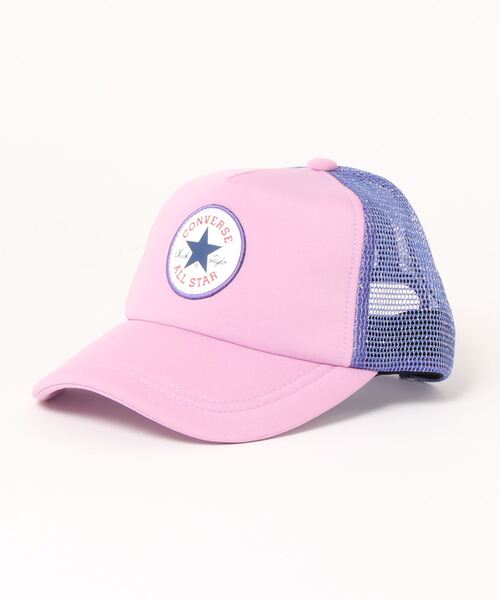 CONVERSE（コンバース）の「CONVERSE/コンバース　MESH 5P CAP（キャップ・キッズ・ライトブルー/ピンク系その他/ピンク/パープル・53-55cm）」の3枚目の写真