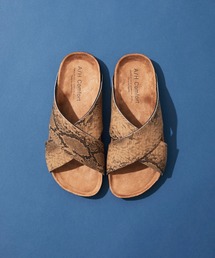 AMERICAN HOLIC | PU クロスストラップコンフォートサンダル(サンダル)