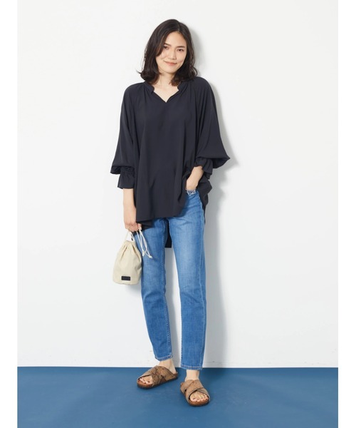 AMERICAN HOLIC（アメリカンホリック）の「PU クロスストラップコンフォートサンダル（サンダル・レディース・ベージュ/グレー・S/M/L）」の13枚目の写真