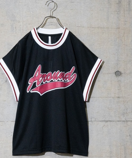 JOHN'S CLOSET（ジョンズクローゼット）の「【i】メッシュプリントゲームシャツ（ベスト・メンズ・ブラック/グリーン/パープル・LARGE/MEDIUM/X-LARGE）」の2枚目の写真