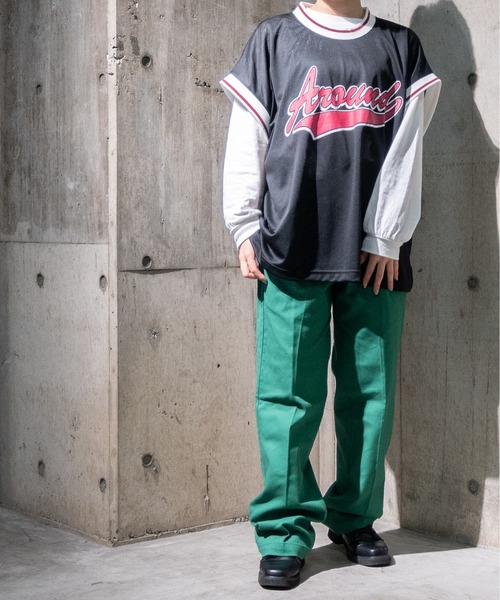 JOHN'S CLOSET（ジョンズクローゼット）の「【i】メッシュプリントゲームシャツ（ベスト・メンズ・ブラック/グリーン/パープル・LARGE/MEDIUM/X-LARGE）」の13枚目の写真