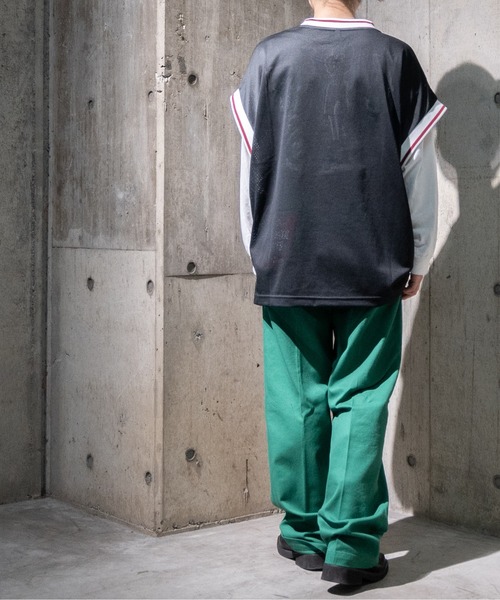 JOHN'S CLOSET（ジョンズクローゼット）の「【i】メッシュプリントゲームシャツ（ベスト・メンズ・ブラック/グリーン/パープル・LARGE/MEDIUM/X-LARGE）」の15枚目の写真