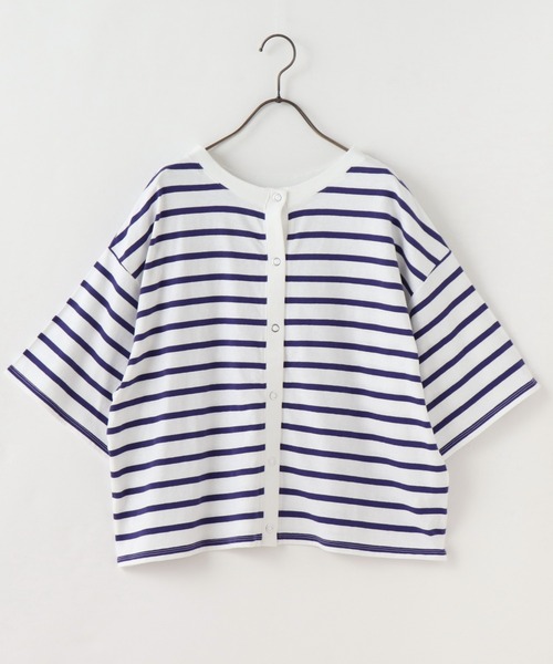 frames RAY CASSIN（フレームスレイカズン）の「WEB限定．USAコットン前後2WAYカーディガン（カーディガン/ボレロ・レディース・ピンク系/ネイビー系/ネイビー/ピンク・FREE）」の11枚目の写真