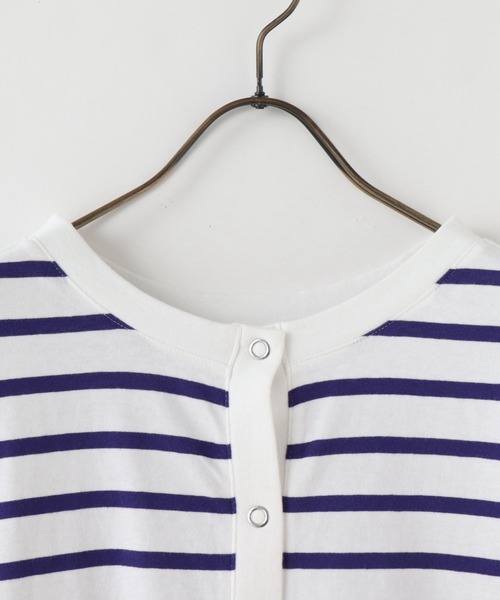 frames RAY CASSIN（フレームスレイカズン）の「WEB限定．USAコットン前後2WAYカーディガン（カーディガン/ボレロ・レディース・ピンク系/ネイビー系/ネイビー/ピンク・FREE）」の13枚目の写真