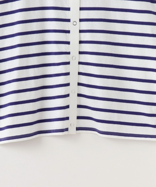 frames RAY CASSIN（フレームスレイカズン）の「WEB限定．USAコットン前後2WAYカーディガン（カーディガン/ボレロ・レディース・ピンク系/ネイビー系/ネイビー/ピンク・FREE）」の14枚目の写真